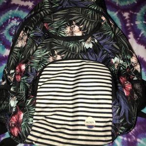 Floral & Stripe Roxy Backpack
